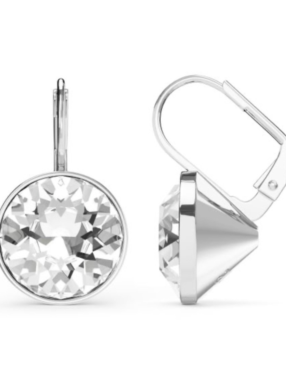 Swarovski Bella Drop Leverback Crystal Earrings - Picture 2 of 6